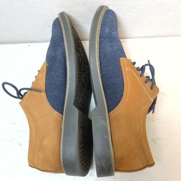 G.H. Bass & Co Patterson Men's 9 Buck Navy Multi Color Men’s Lace Up Shoes - Picture 5 of 8